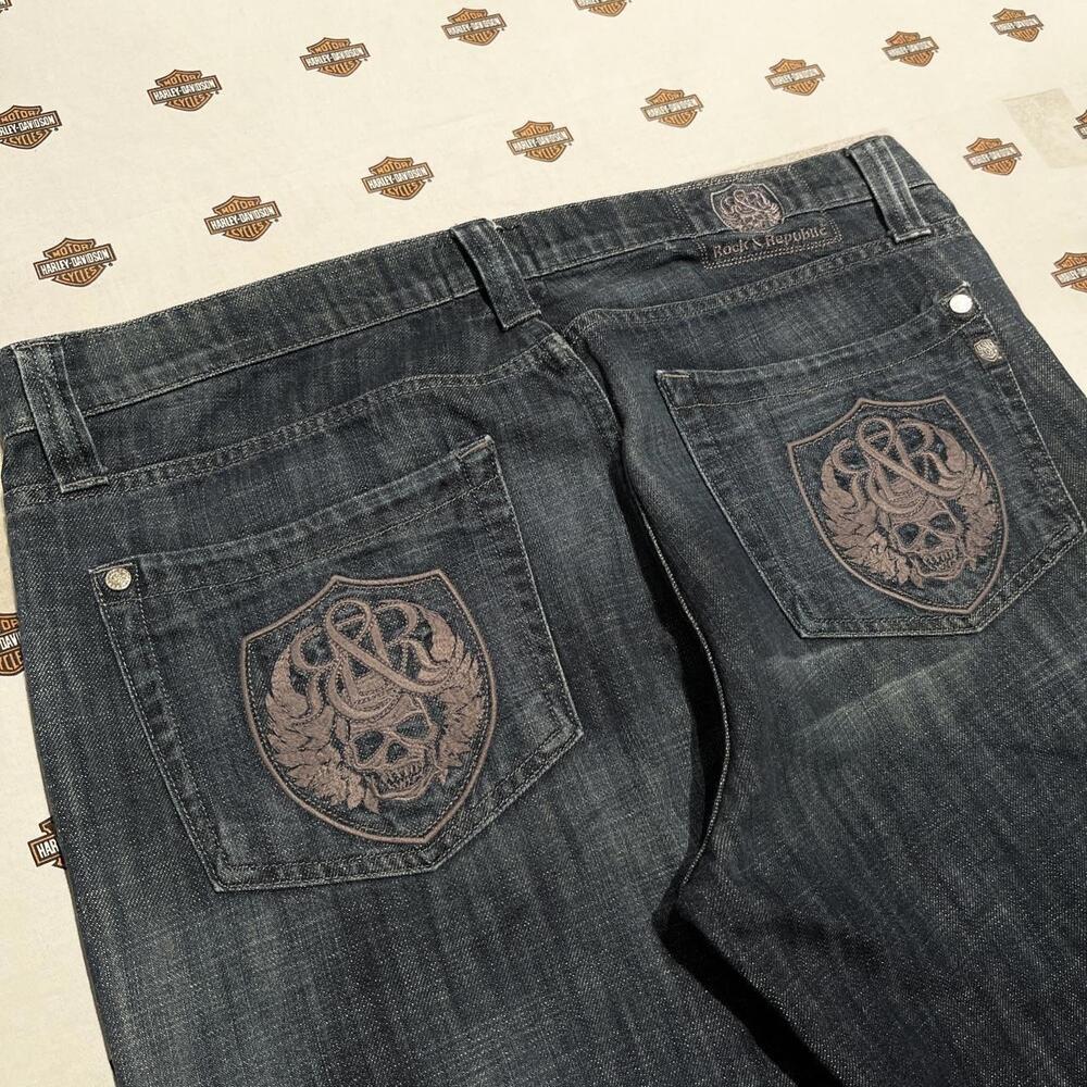 Super sick Embroidered Baggy Fit Denim Jeans!